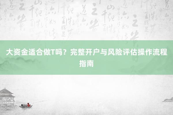 大资金适合做T吗？完整开户与风险评估操作流程指南